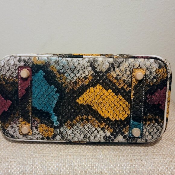 Tiffany & Fred | Snake Embossed Leather Satchel (Multi) 2500 - Picture 5 of 15